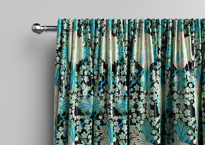 Faded Glamour, Absinthe Black - Made To Measure Curtains - Image 10